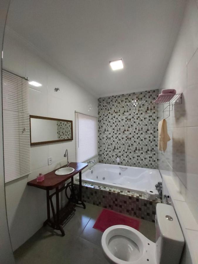 Chale Pavao Azul Hotel Cunha Bagian luar foto